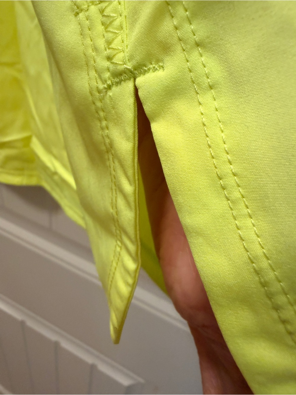 Calvin Klein Neon Yellow Activewear Racerback Tank - Picture 3 of 4